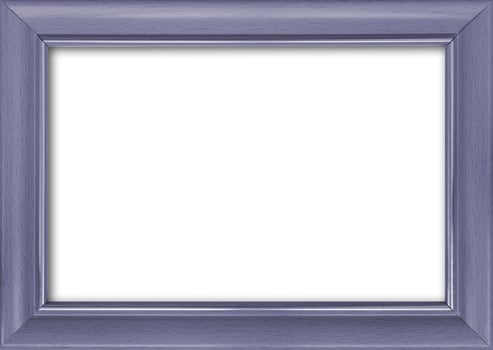 Empty picture frame with a free place inside, isolated on white photo