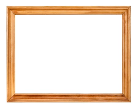 vintage simple narrow wooden picture frame photo