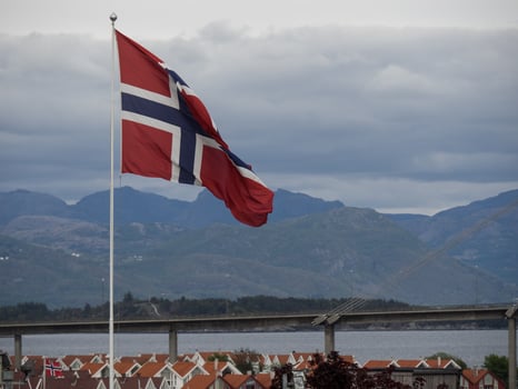 Cruising in the fjords of norway photo