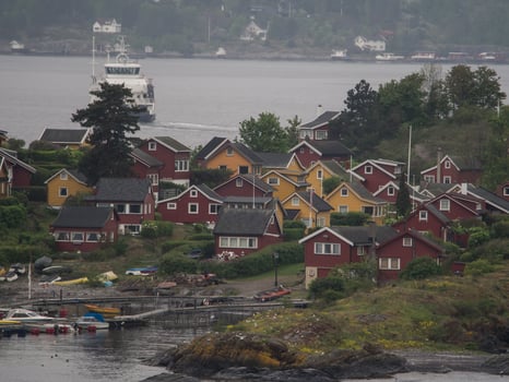 oslo and the oslofjord in norway photo