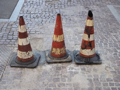 traffic cone sign photo