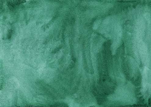Watercolor dark sea green background texture. Aquarelle abstract backdrop. photo