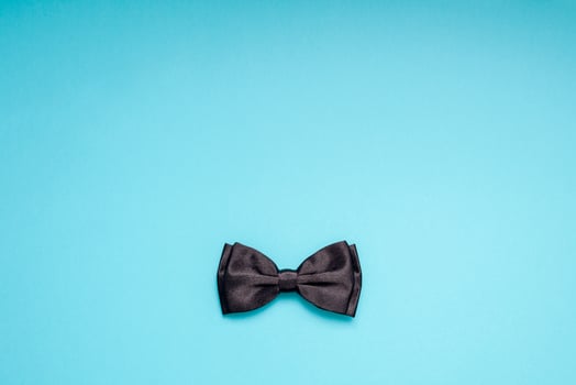 Black gentleman bow tie men fathers dad concept photo