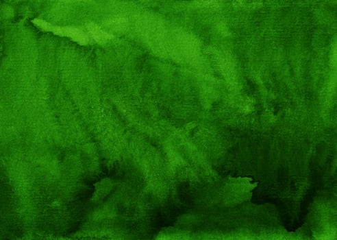 Watercolor deep poison green background texture. Dark abstract backdrop. photo