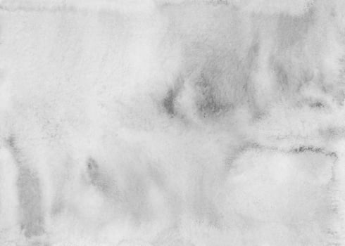 Watercolor light gray background texture. White and black stains on paper. photo
