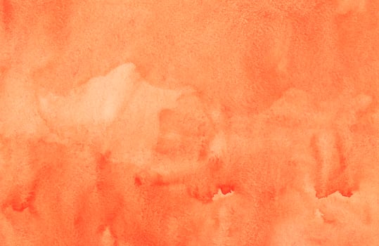 Watercolor orange background texture. Aquarelle carrot color backdrop. photo