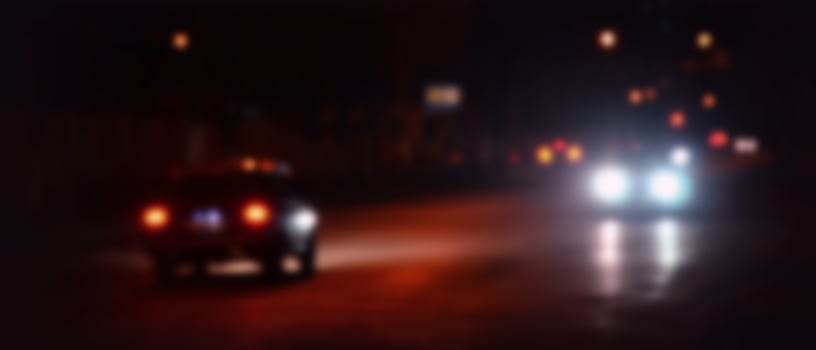 Blurred landscape of night city photo