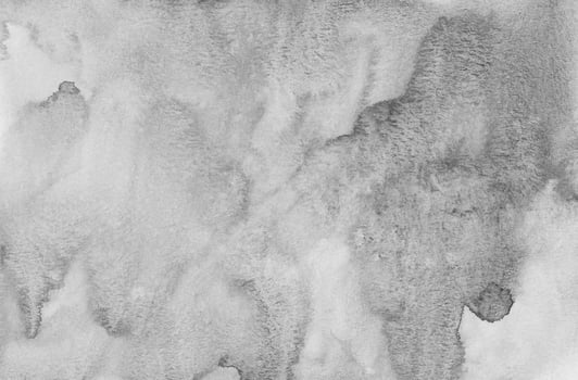 Watercolor light gray background texture. Grey stains on paper overlay. Liquid monochrome backdrop. photo