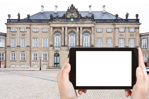 tourist photographs of Palace in Copenhagen photo