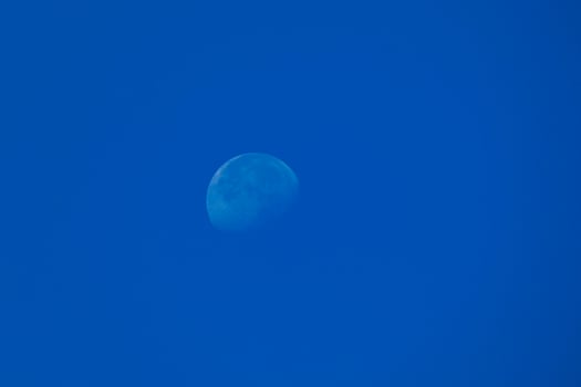 Moon at the beginning of the waning quarter photo