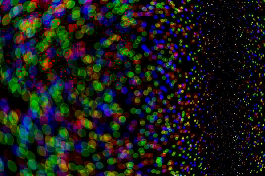 natural small rgb lens blur on dark background photo