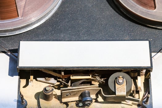 mechanical guides of reel-to-reel recorder photo