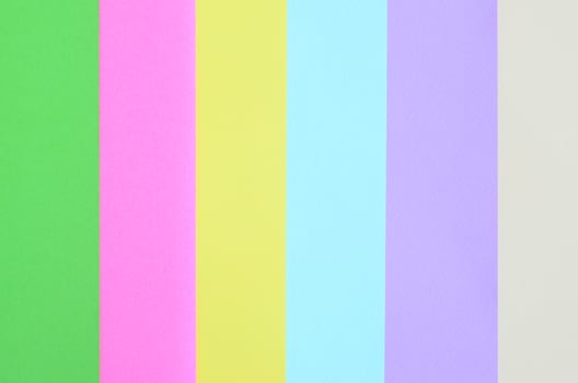 Texture background of fashion pastel colors. Pink, violet, yellow, green, beige and blue geometric pattern papers. minimal abstract photo