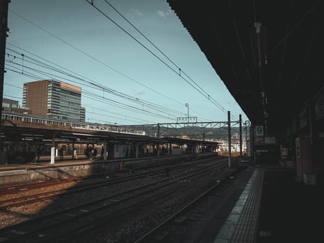 Osaka Japan November 8 2019 Train station in japan photo