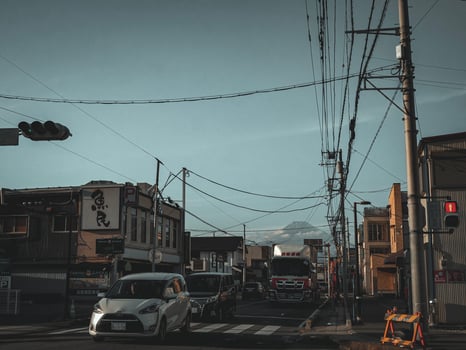 Tokyo, Japan, November 6, 2019 Car on the road in japan photo