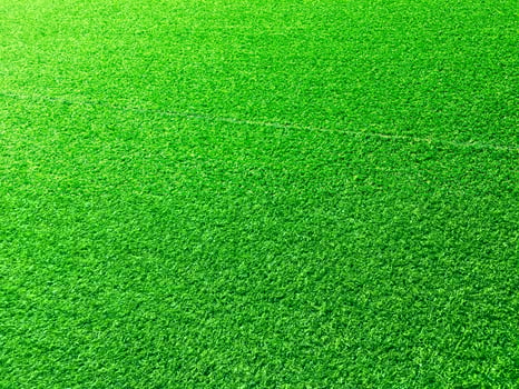 Beautiful green grass pattern from golf course for background. Copy space for work and design, Top view photo