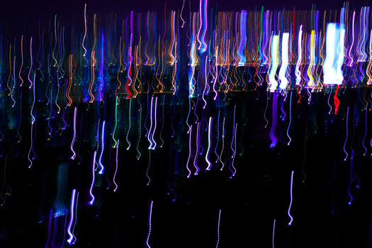 Abstract motion city night lighting. photo