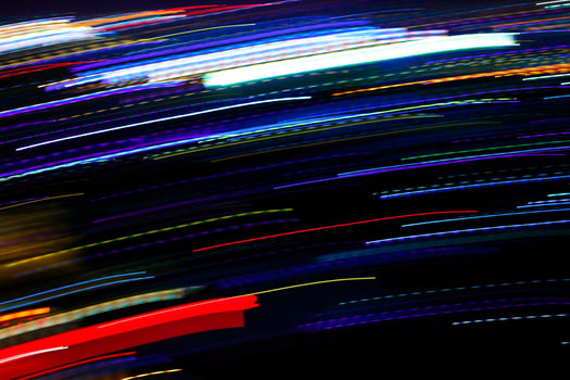 Abstract motion city night lighting. photo