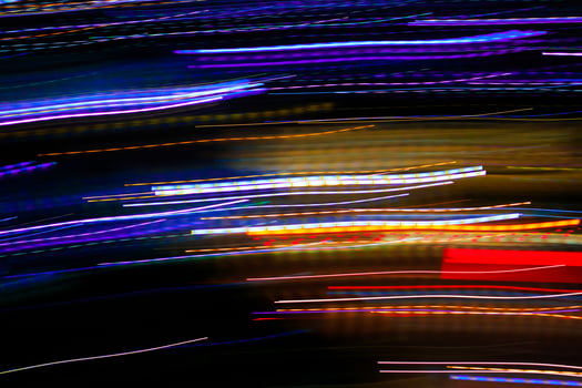 Abstract motion city night lighting. photo