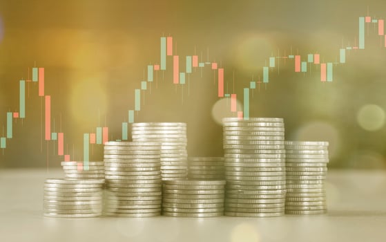 Finance ideas and charts for business. photo