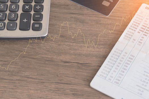 Finance ideas and charts for business. photo
