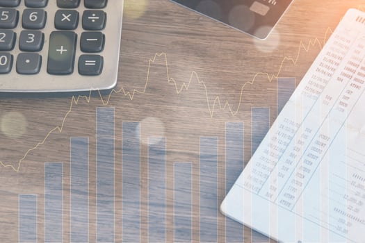 Finance ideas and charts for business. photo