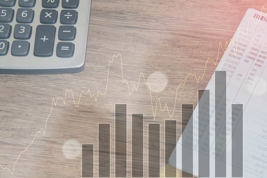 Finance ideas and charts for business. photo