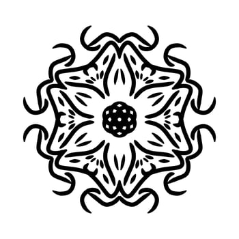Mandala Ornament With White Background photo