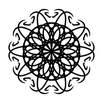 Mandala Ornament With White Background photo