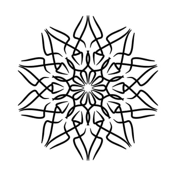 Mandala Ornament With White Background photo