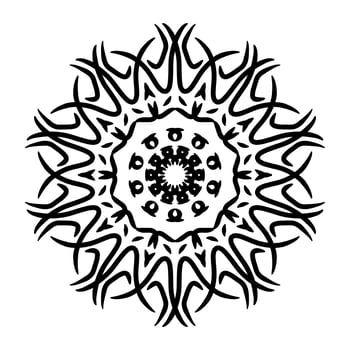 Mandala Ornament With White Background photo