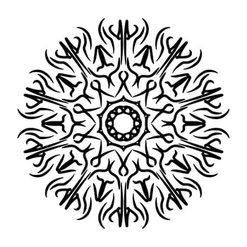 Mandala Ornament With White Background photo