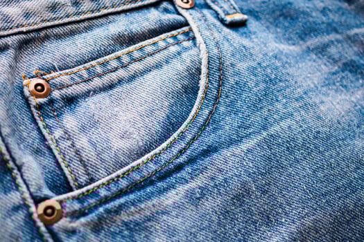 Denim Jeans pocket texture background photo