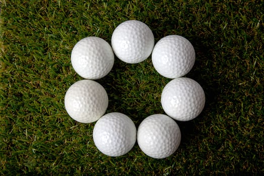 Golf Ball on green photo