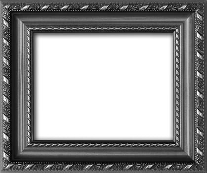 Empty picture frame with a free place inside, isolated on white photo