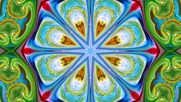 Wonderful Kaleidoscope Backgrounds Created From Colorful Ink Paint Spread photo