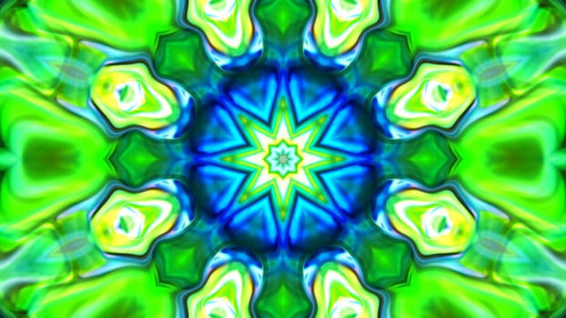 Wonderful Kaleidoscope Backgrounds Created From Colorful Ink Paint Spread photo