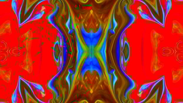 Wonderful Kaleidoscope Backgrounds Created From Colorful Ink Paint Spread photo