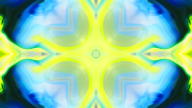 Wonderful Kaleidoscope Backgrounds Created From Colorful Ink Paint Spread photo