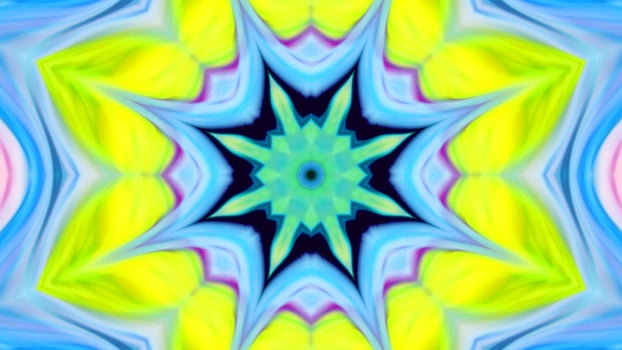 Wonderful Kaleidoscope Backgrounds Created From Colorful Ink Paint Spread photo