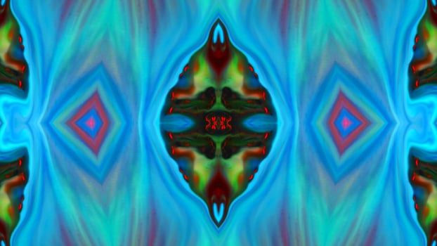 Wonderful Kaleidoscope Backgrounds Created From Colorful Ink Paint Spread photo