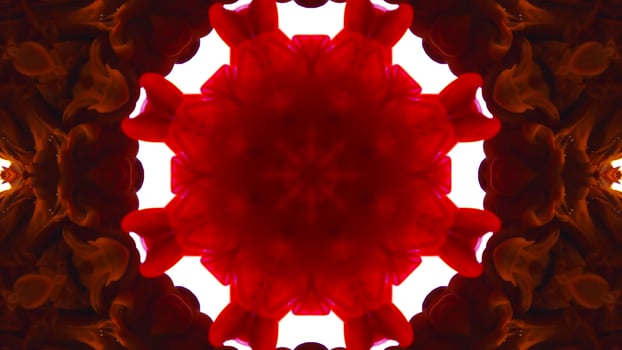 Wonderful Kaleidoscope Backgrounds Created From Colorful Ink Paint Spread photo