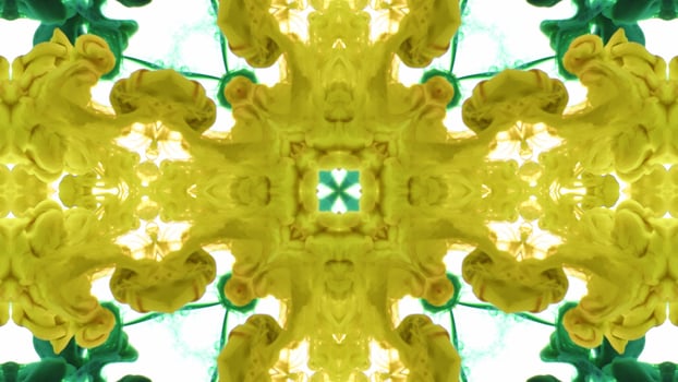 Wonderful Kaleidoscope Backgrounds Created From Colorful Ink Paint Spread photo