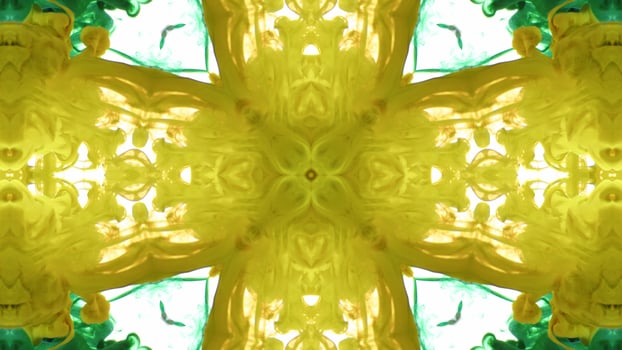 Wonderful Kaleidoscope Backgrounds Created From Colorful Ink Paint Spread photo