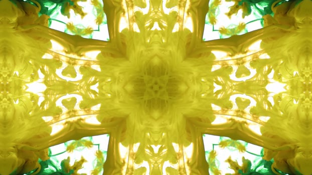 Wonderful Kaleidoscope Backgrounds Created From Colorful Ink Paint Spread photo