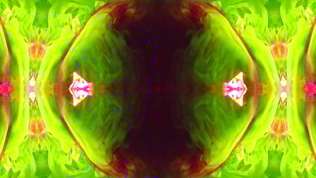 Wonderful Kaleidoscope Backgrounds Created From Colorful Ink Paint Spread photo