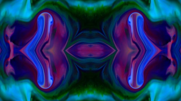Wonderful Kaleidoscope Backgrounds Created From Colorful Ink Paint Spread photo