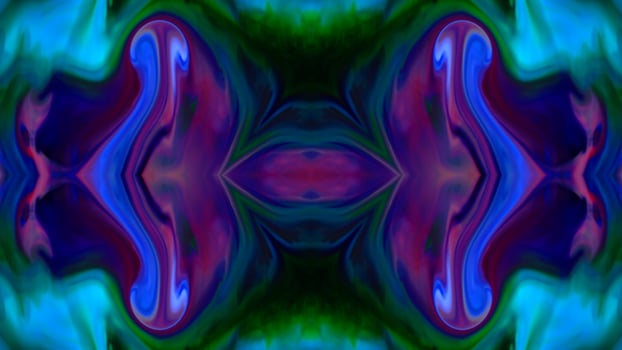 Wonderful Kaleidoscope Backgrounds Created From Colorful Ink Paint Spread photo