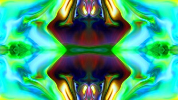 Wonderful Kaleidoscope Backgrounds Created From Colorful Ink Paint Spread photo