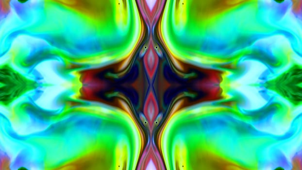 Wonderful Kaleidoscope Backgrounds Created From Colorful Ink Paint Spread photo